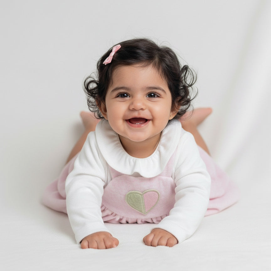 Sweet Heart Overalls Dress