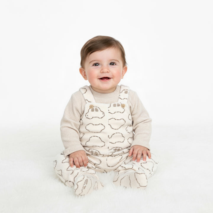 Car Footed Overall & Ribbed Top Set