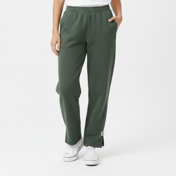 Athleisure Split Hem Tracksuit Bottoms
