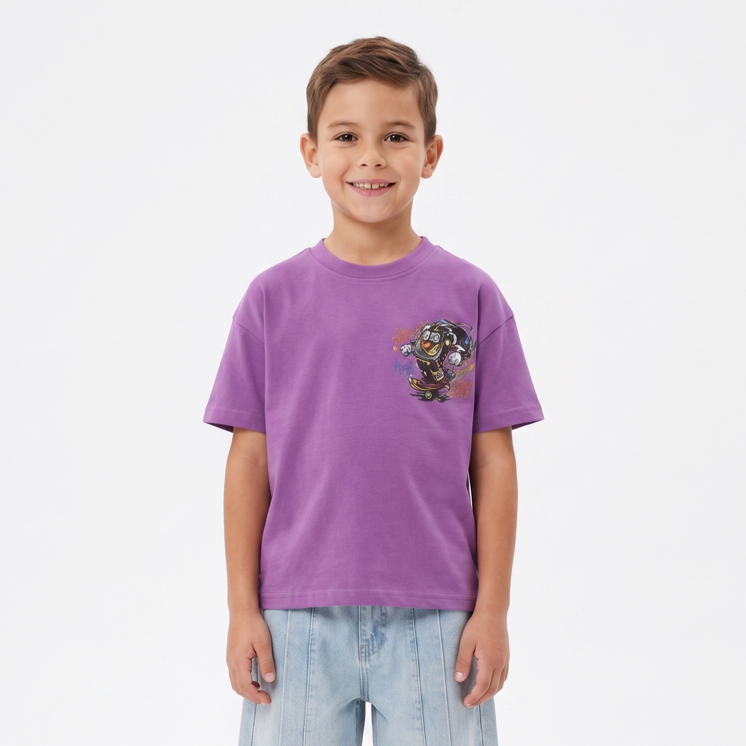 "Time Obeys Me" Skate Watch Boys' T-Shirt