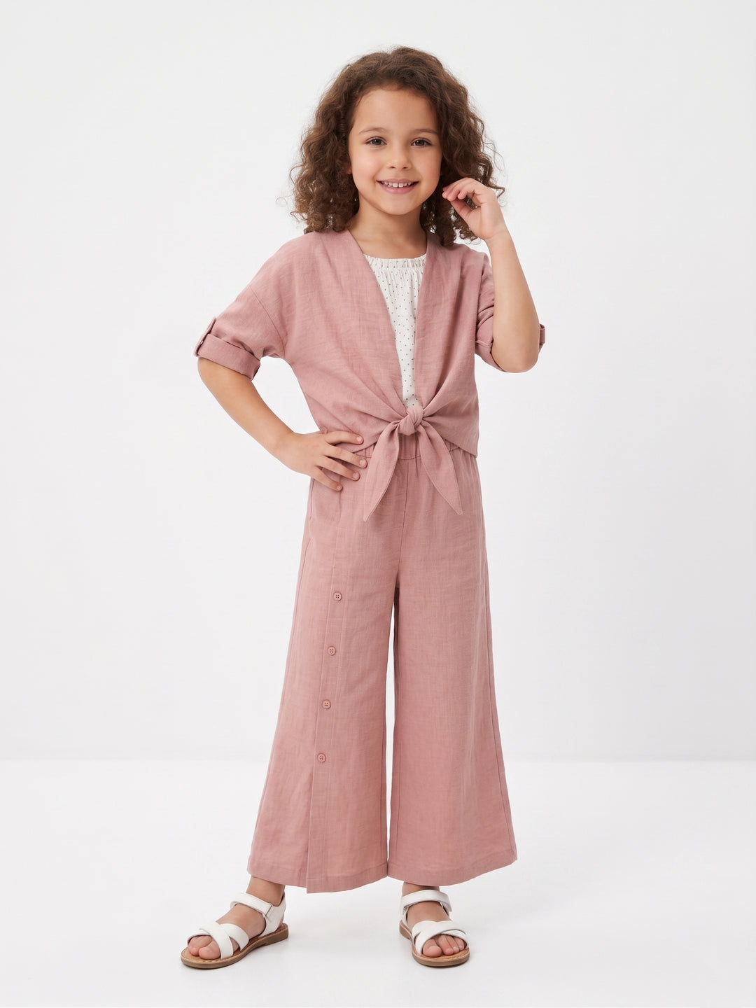 Summer Breeze Crinkle Textured 3-Piece Co-Ord Set