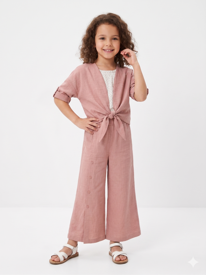 Summer Breeze Crinkle Textured 3-Piece Co-Ord Set
