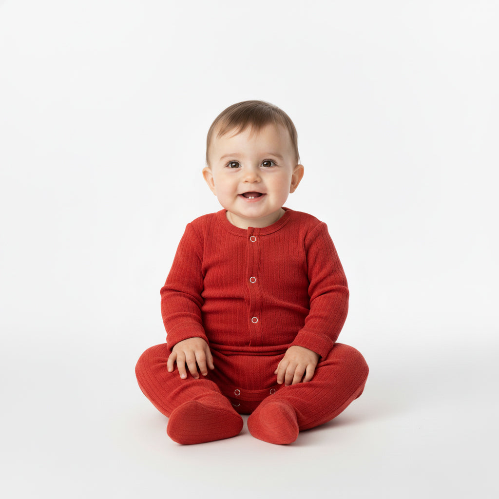 Ribbed Footie Pajamas