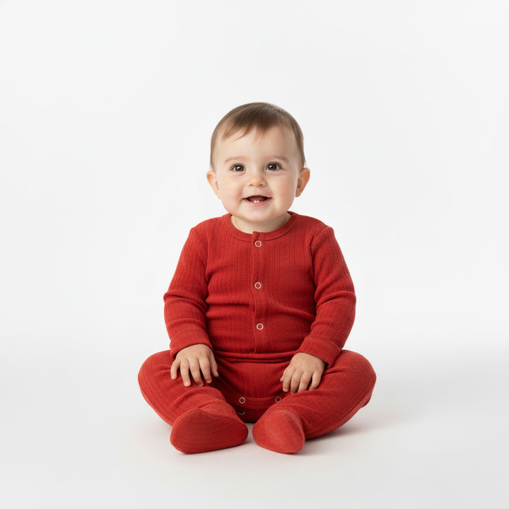 Ribbed Footie Pajamas