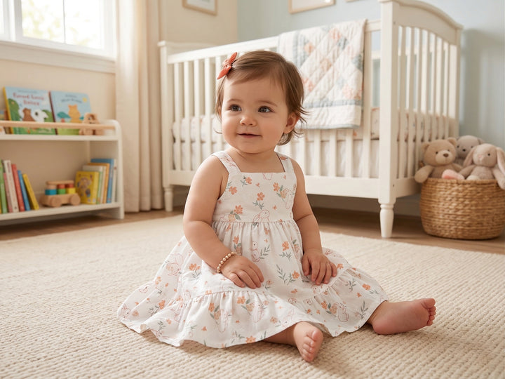 Boho Blossom Tiered Midi Dress