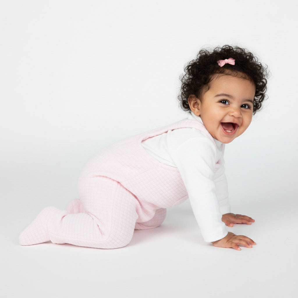 Quilted Baby Dungarees