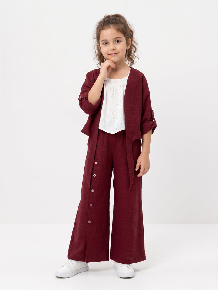 Summer Breeze Crinkle Textured 3-Piece Co-Ord Set