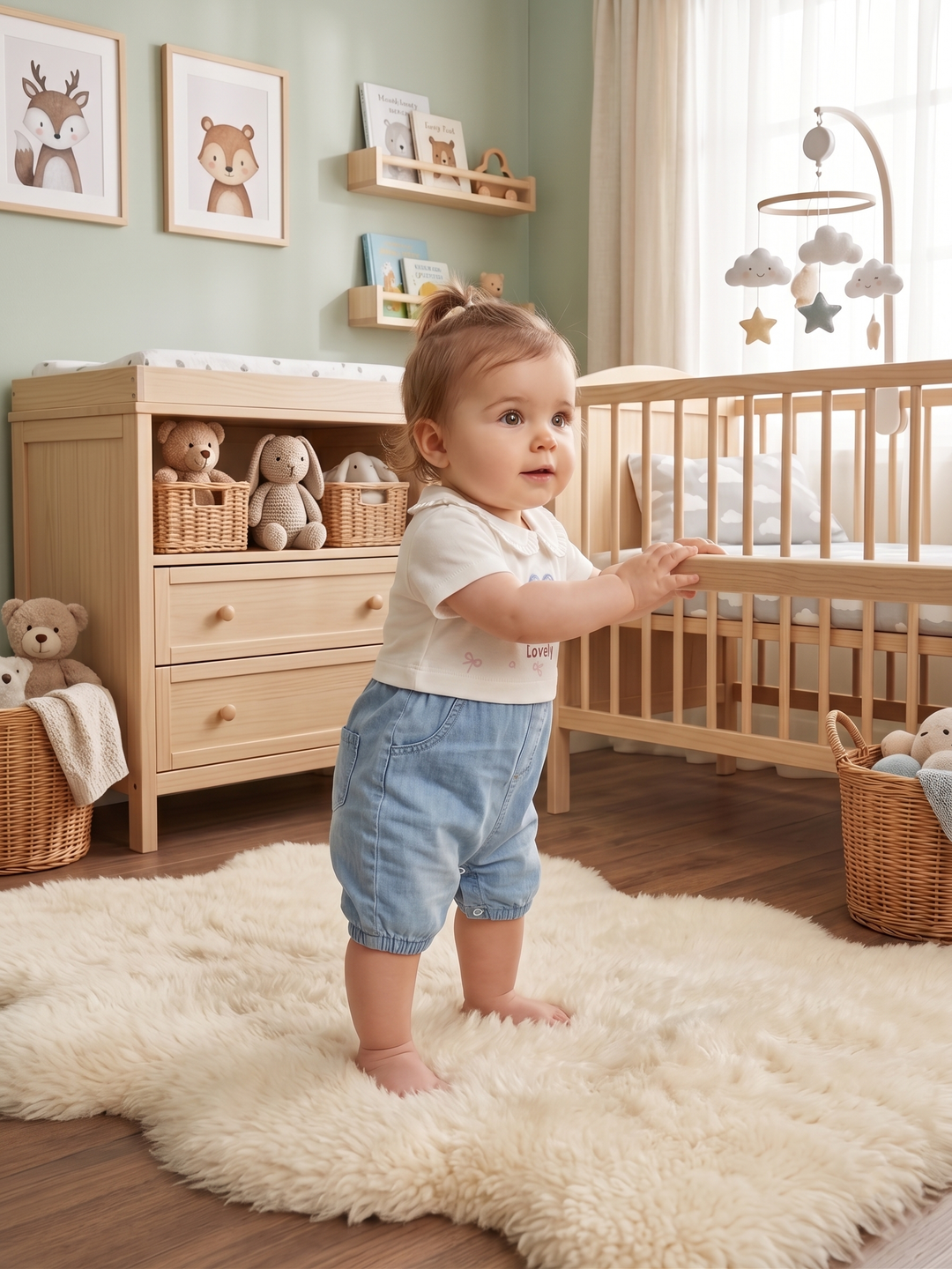 Product Name: Lovely Heart Faux-Twin Denim Romper