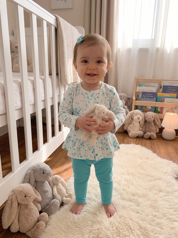 Charming Floral Muslin Romper Set