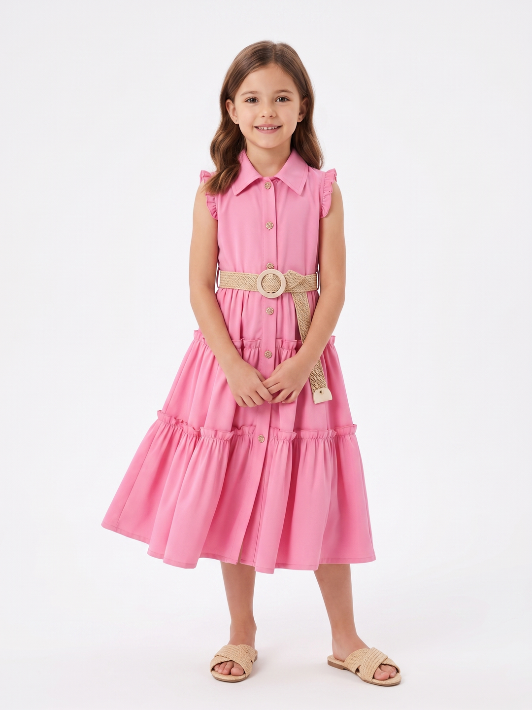 Summer Breeze Ruffled Tiered Dress