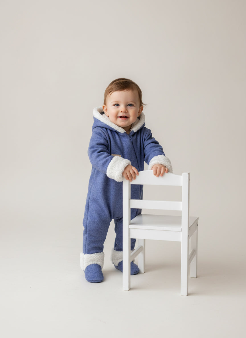 Cozy Teddy Fleece Baby Jumpsuit