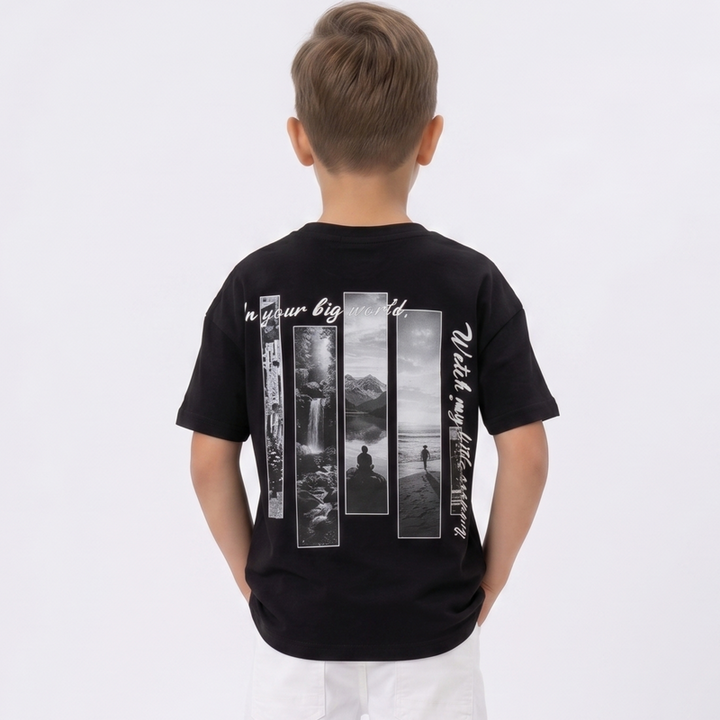 "Big World" Nature Print T-Shirt