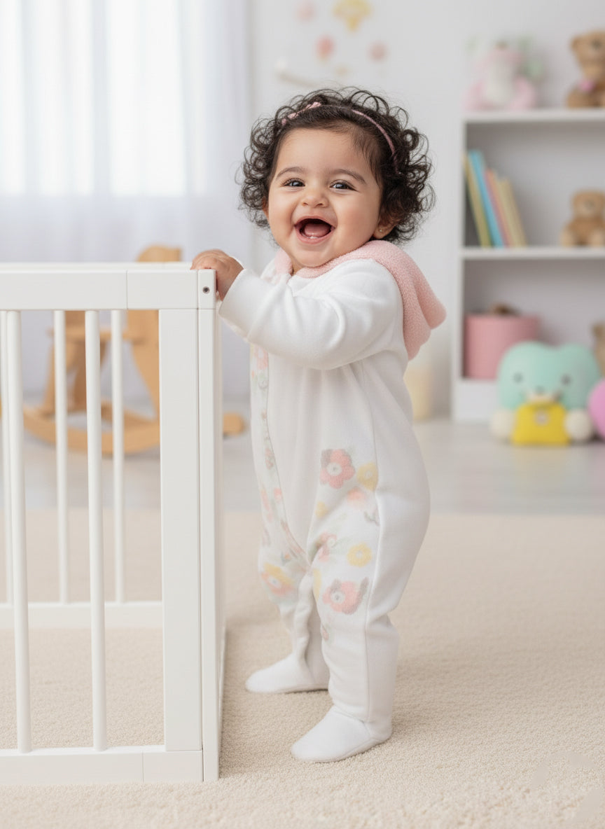 Fleece Bear Hooded Coverall