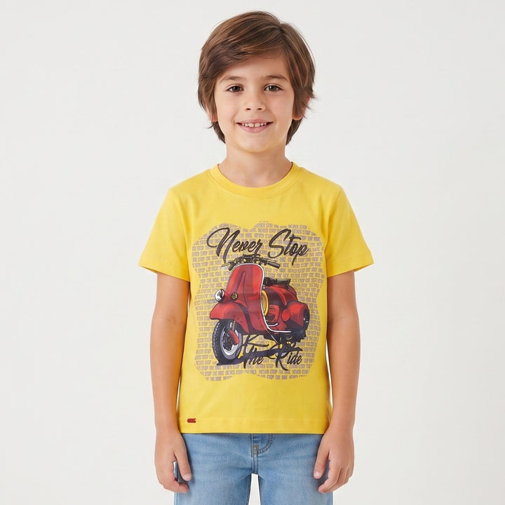 Boys' "Never Stop the Ride" Scooter Graphic T-Shirt