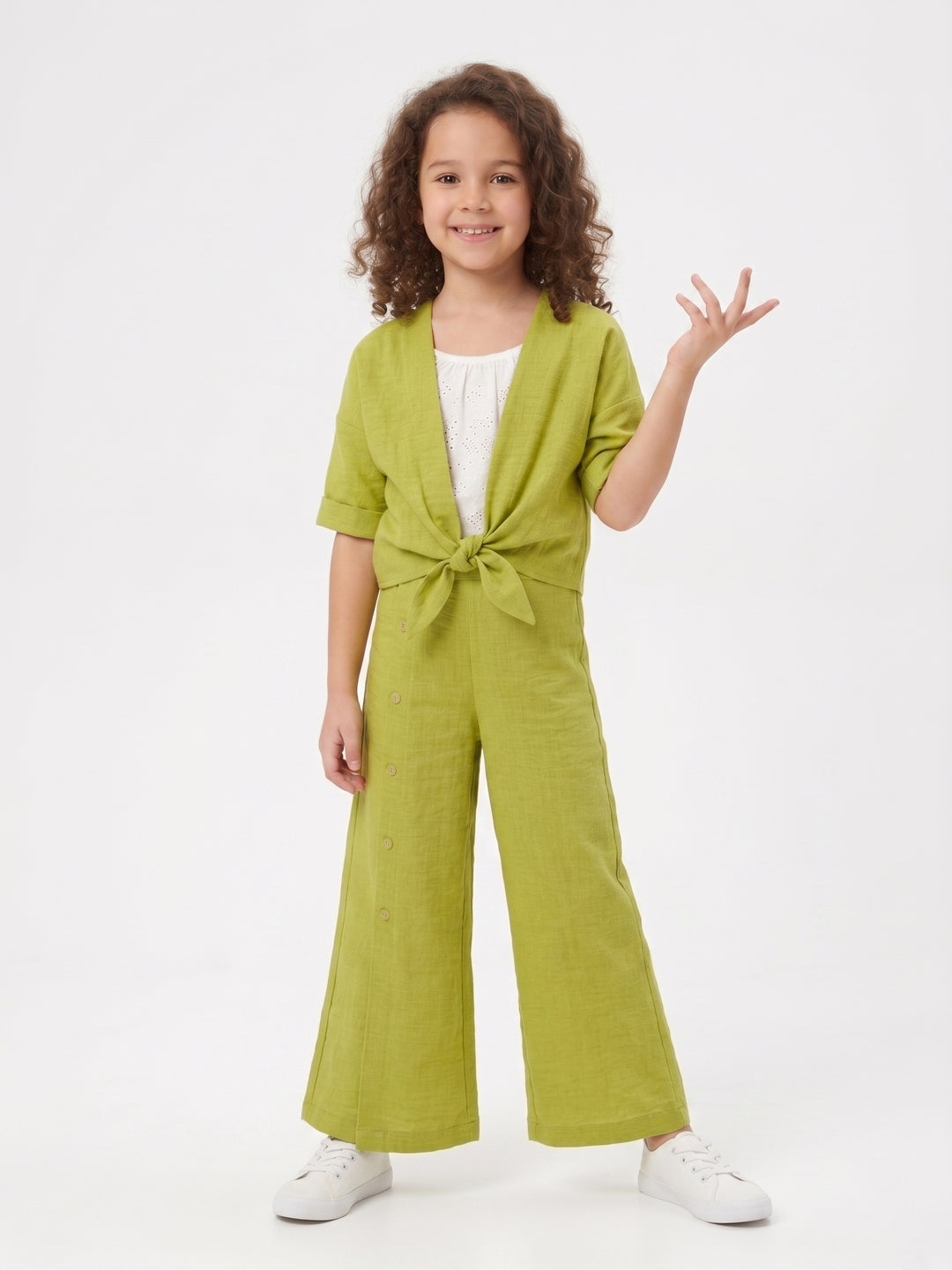 Summer Breeze Crinkle Textured 3-Piece Co-Ord Set