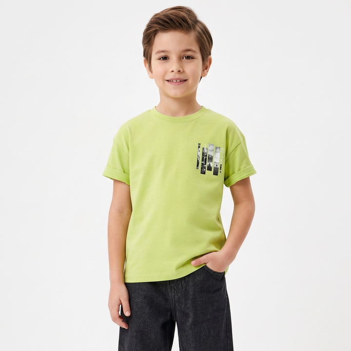 "Big World" Nature Print T-Shirt