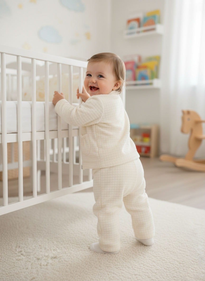Quilted Cloud Cardigan Set