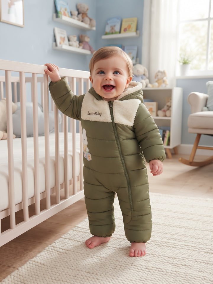 Cozy Bear Padded Baby Snowsuit