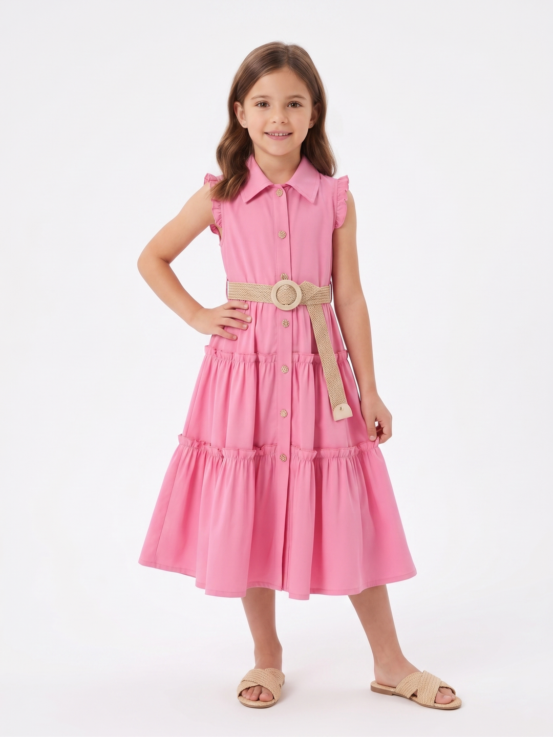 Summer Breeze Ruffled Tiered Dress
