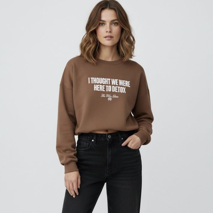 Detox Slogan Sweatshirt