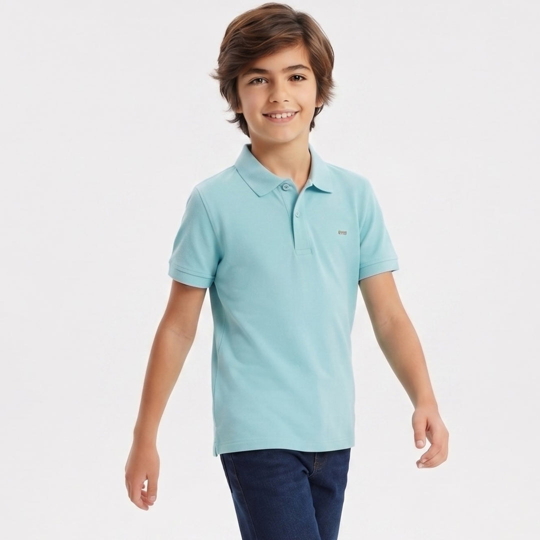 Kids' Premium Short-Sleeve Essential Polo