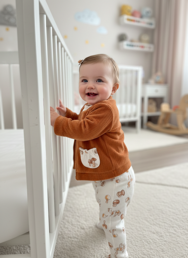 Earth-Toned Botanical Lounge Set