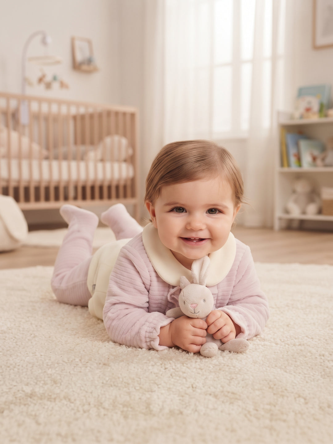 Sweet Kitten Layered Baby Sleepsuit