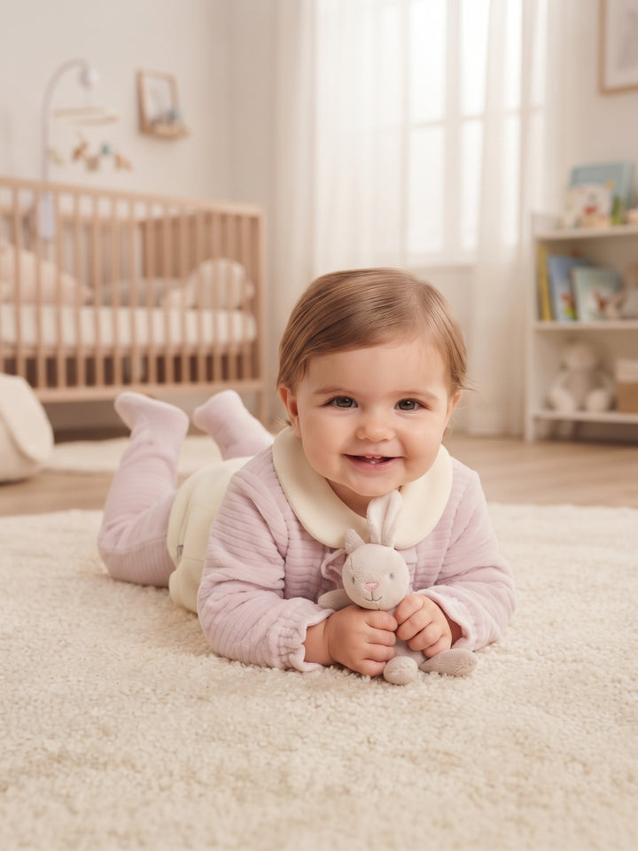 Sweet Kitten Layered Baby Sleepsuit