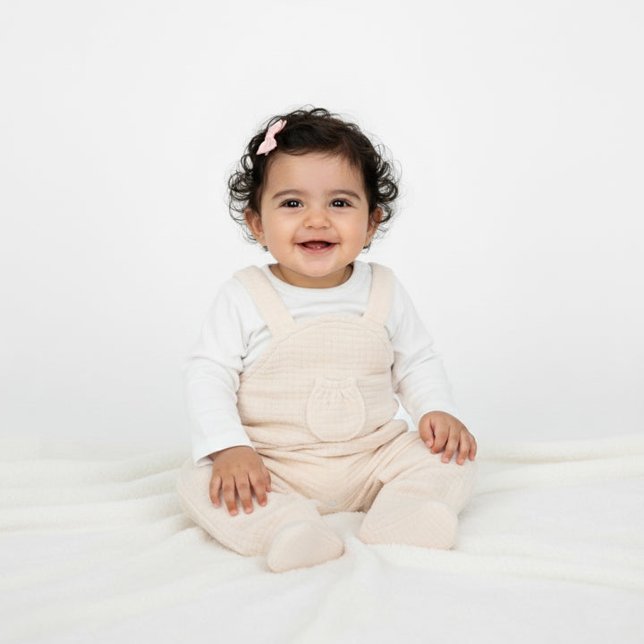 Quilted Baby Dungarees