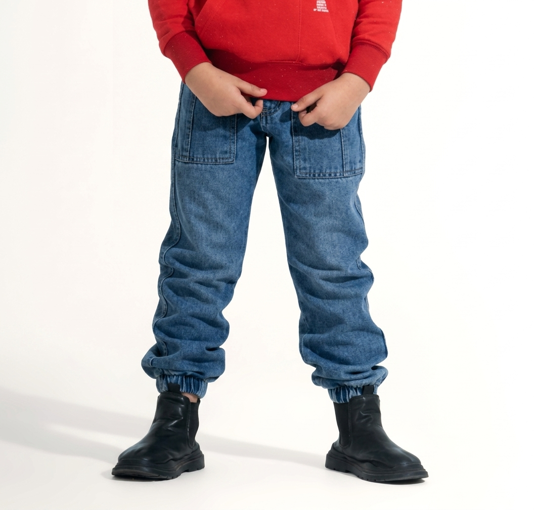 Loose-Fit Cargo Jeans