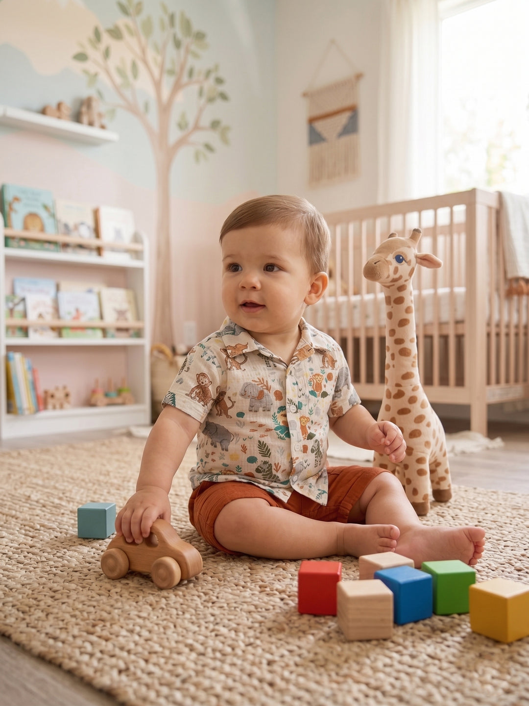 Little Safari Adventure Shirt & Shorts Set