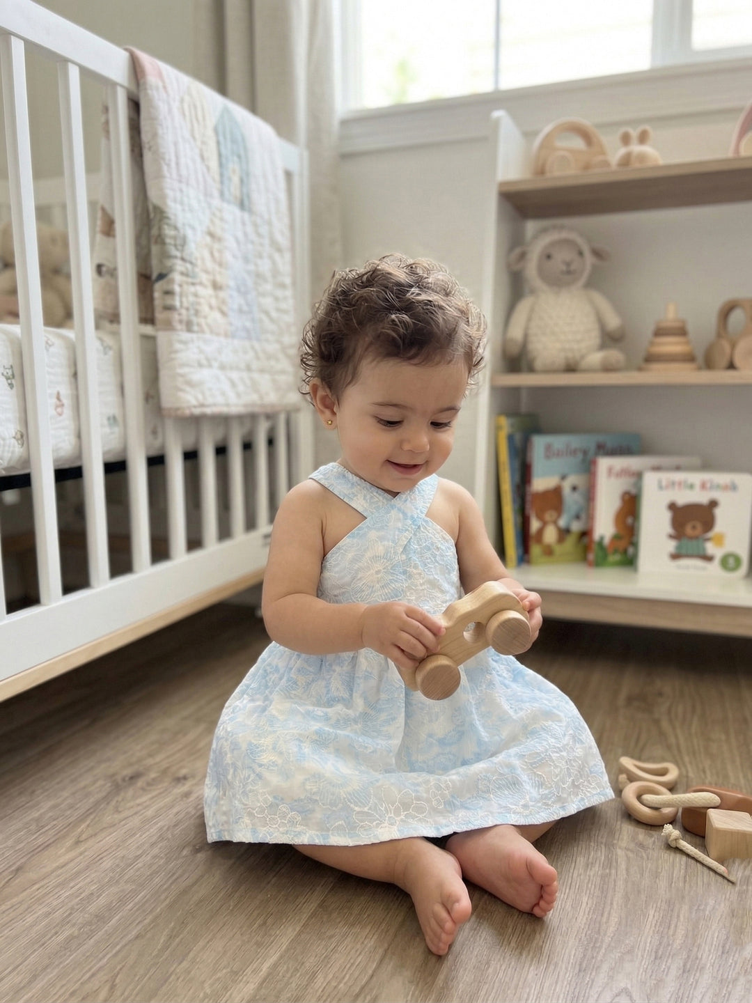 Sweetheart Smocked Baby Dress