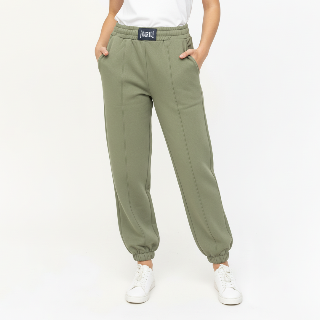 Tracksuit Bottoms with Front Seam