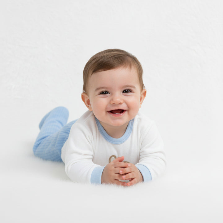 Bunny Top & Ribbed Footie Set