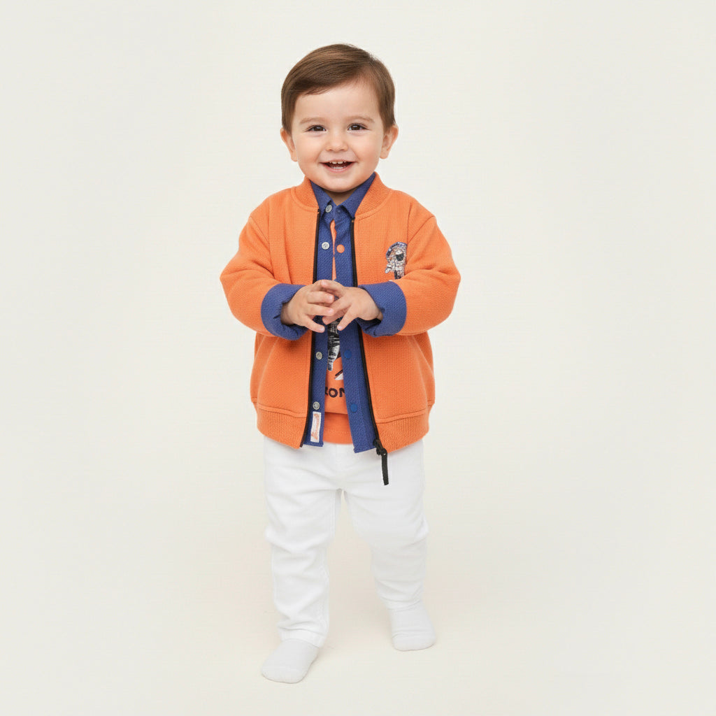 Skate in Space Orange Bomber Set