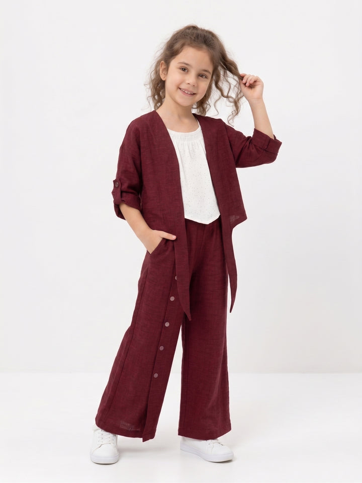 Summer Breeze Crinkle Textured 3-Piece Co-Ord Set