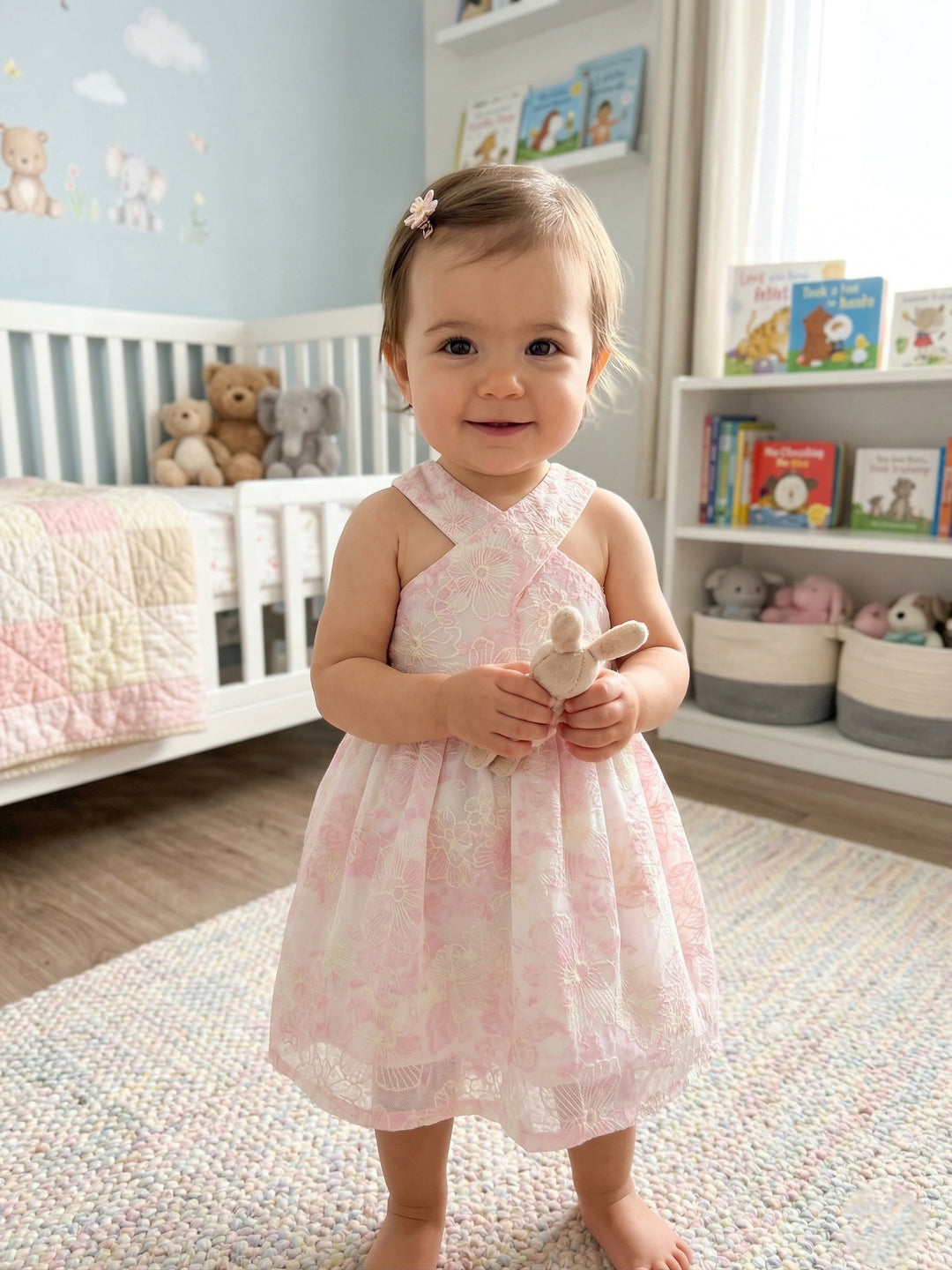 Sweetheart Smocked Baby Dress