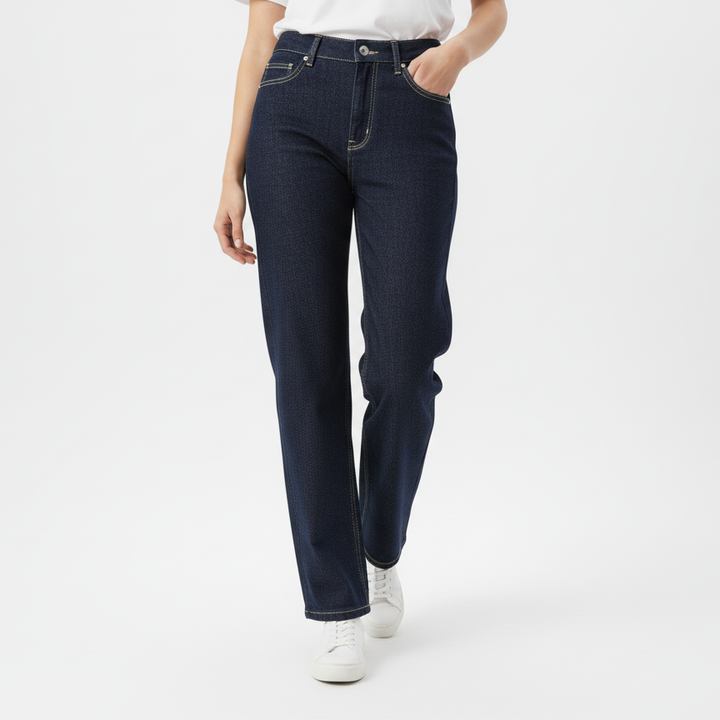 High-Waisted Wide-Leg Jeans