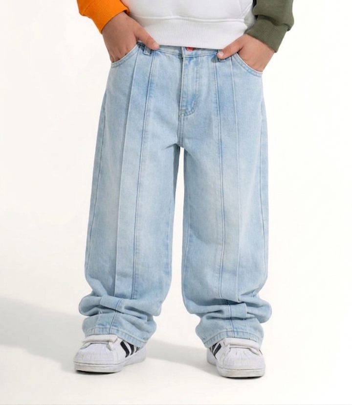 Kids' Seamed Baggy Jeans