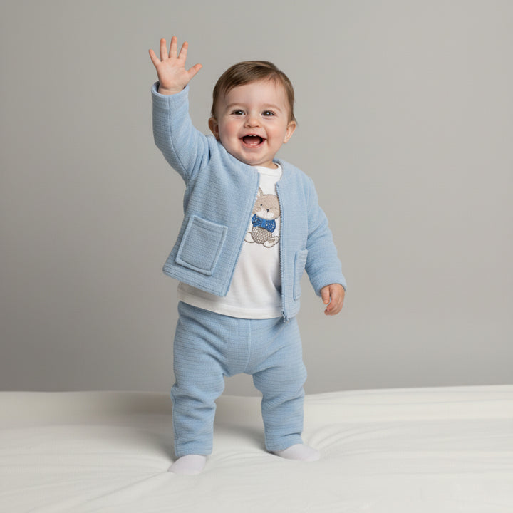 Ribbed Velour Bunny Set