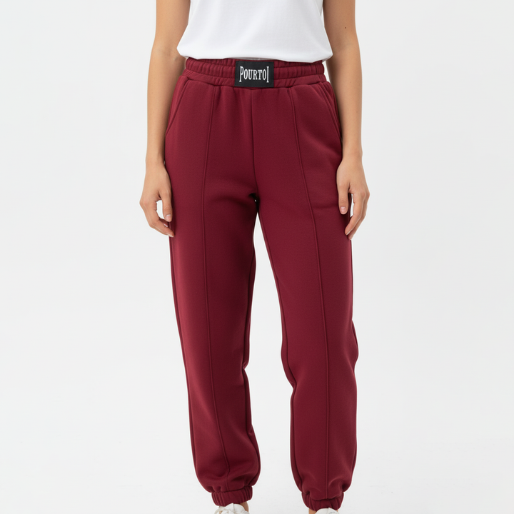 Tracksuit Bottoms with Front Seam