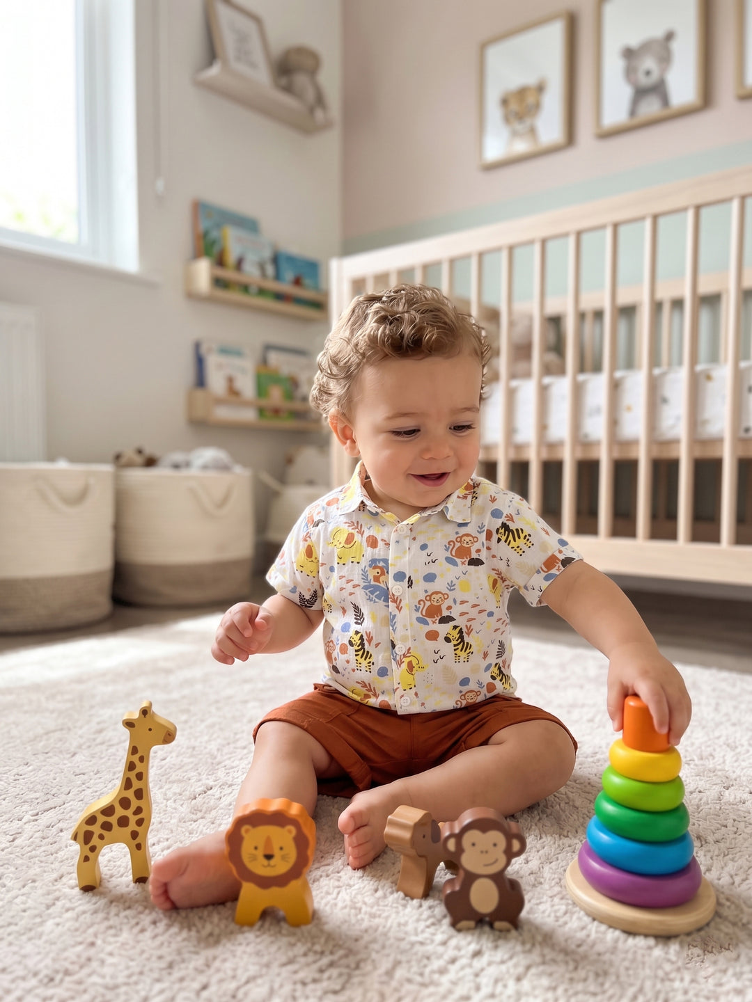 Little Safari Adventure Shirt & Shorts Set