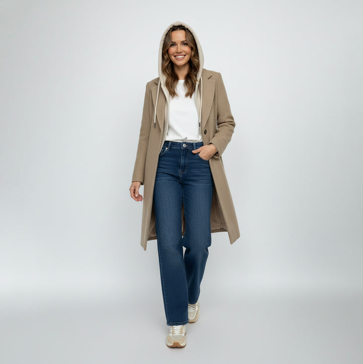 Mid-Length Single-Breasted Coat