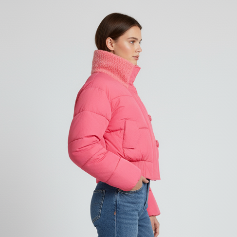 Statement High-Neck Puffer Jacket