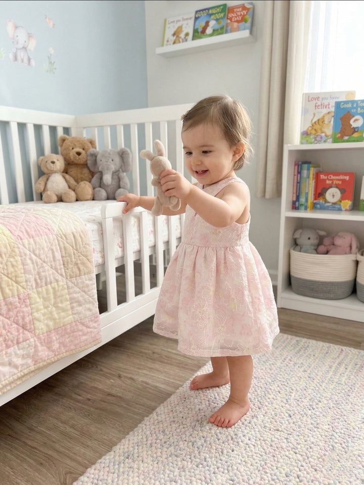 Sweetheart Smocked Baby Dress