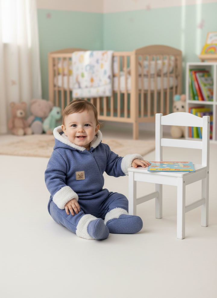 Cozy Teddy Fleece Baby Jumpsuit