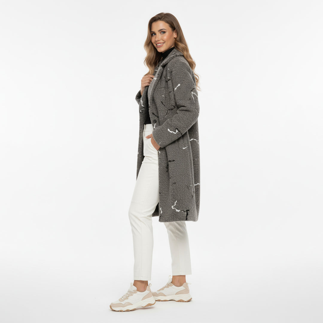 Contemporary Abstract Winter Coat