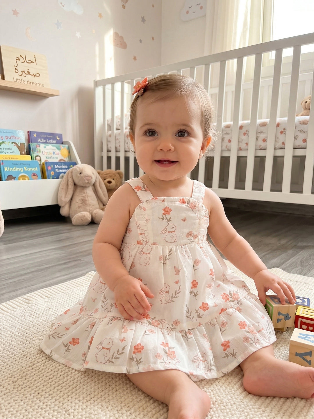 Boho Blossom Tiered Midi Dress