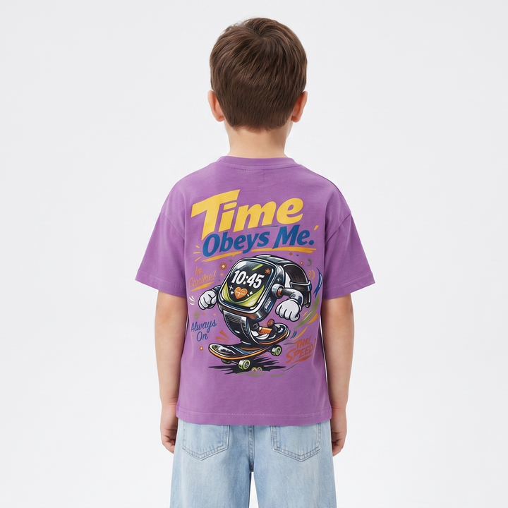 "Time Obeys Me" Skate Watch Boys' T-Shirt