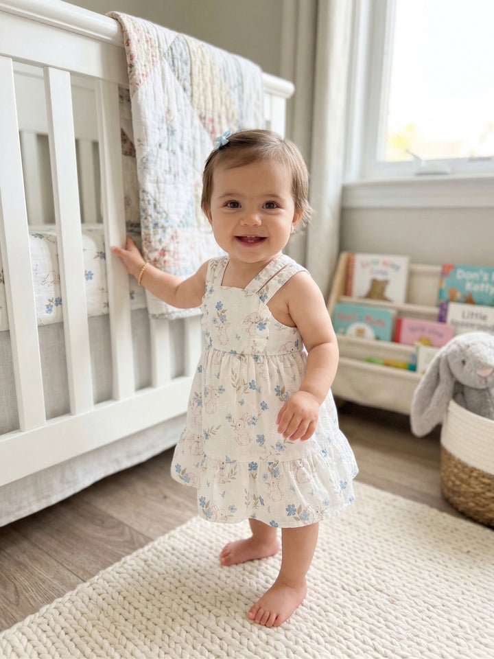 Boho Blossom Tiered Midi Dress